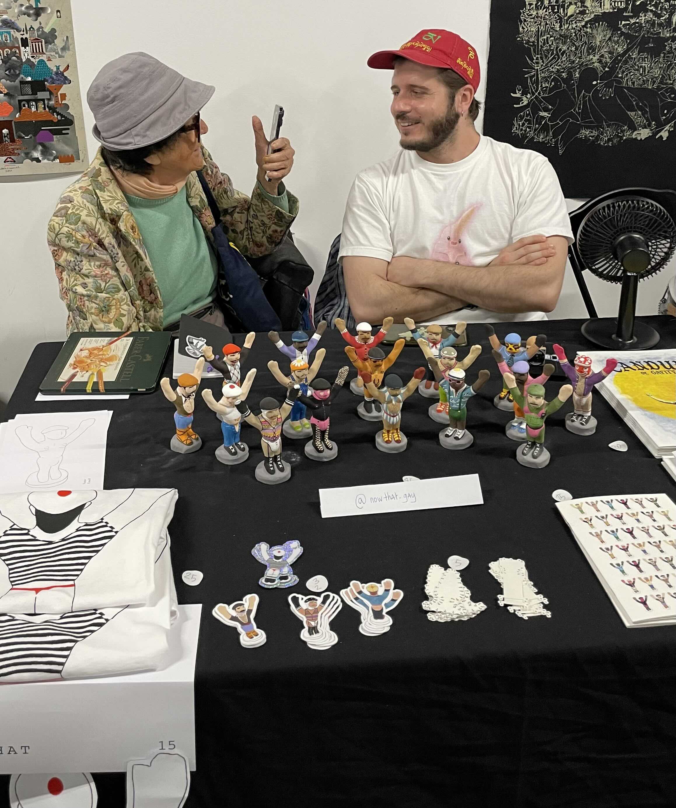 table setup at a fair